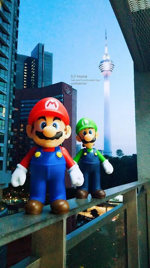 Theme Cartoon House Super Mario Game Hotel Kuala Lumpur Lejlighed